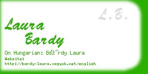 laura bardy business card